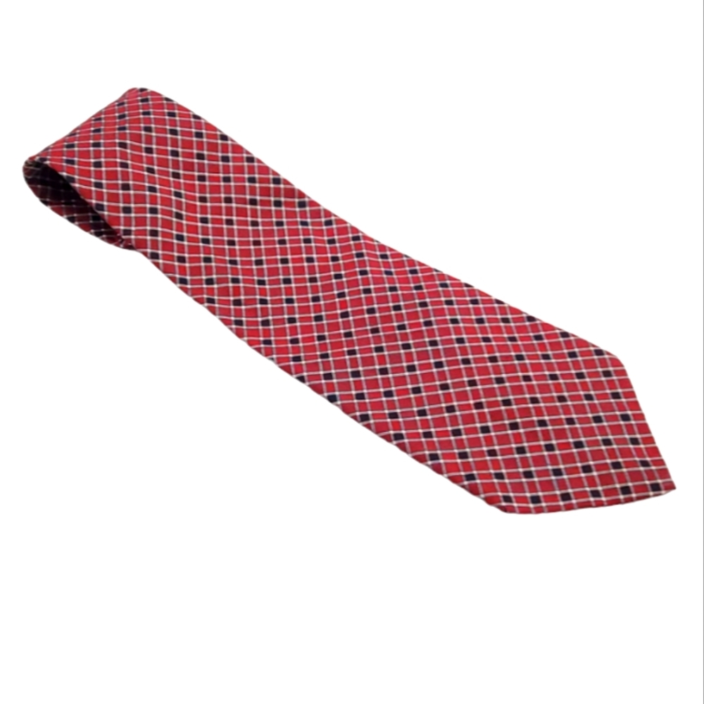 Polo by Ralph Lauren Silk Made by Hand Red/Black Tie.
